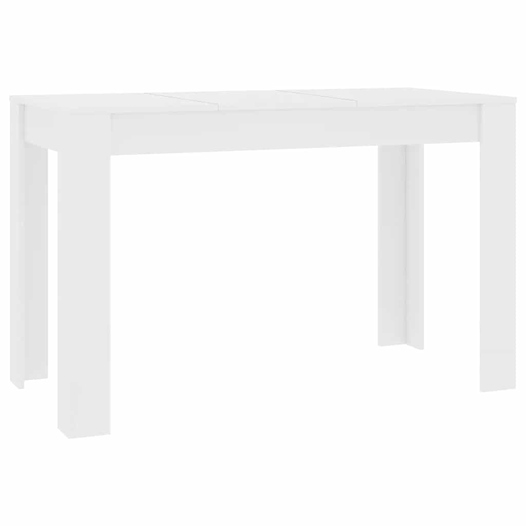 Blagovaonski stol bijeli 120 x 60 x 76 cm konstruirano drvo