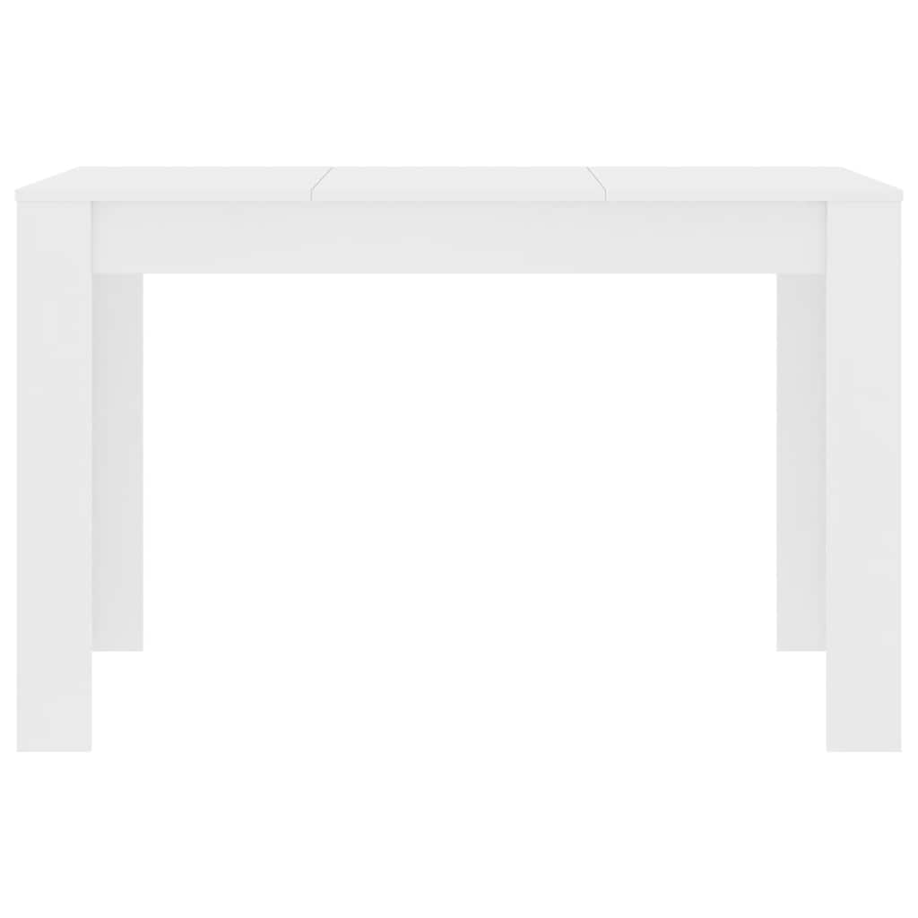 Blagovaonski stol bijeli 120 x 60 x 76 cm konstruirano drvo