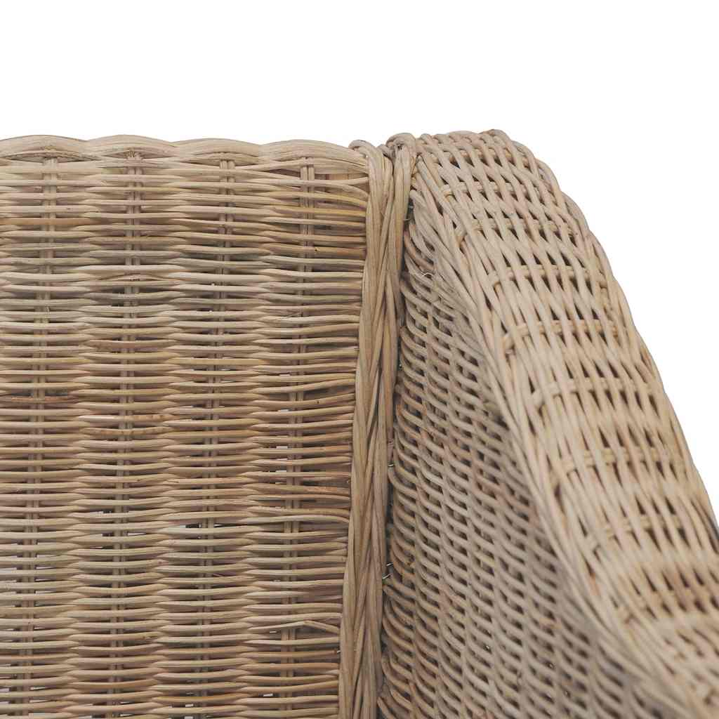 2-dijelni set sofa od prirodnog ratana s jastucima