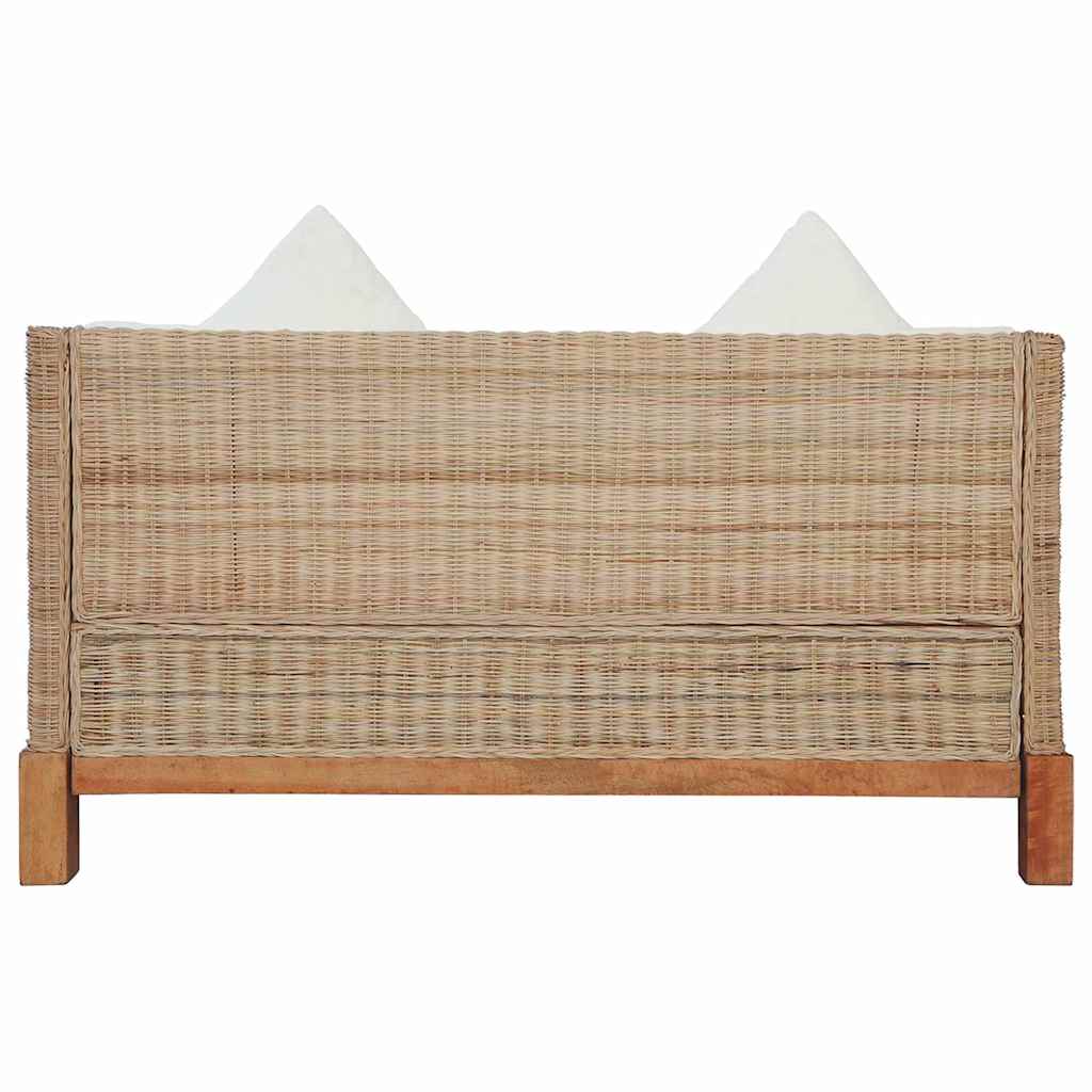 2-dijelni set sofa od prirodnog ratana s jastucima