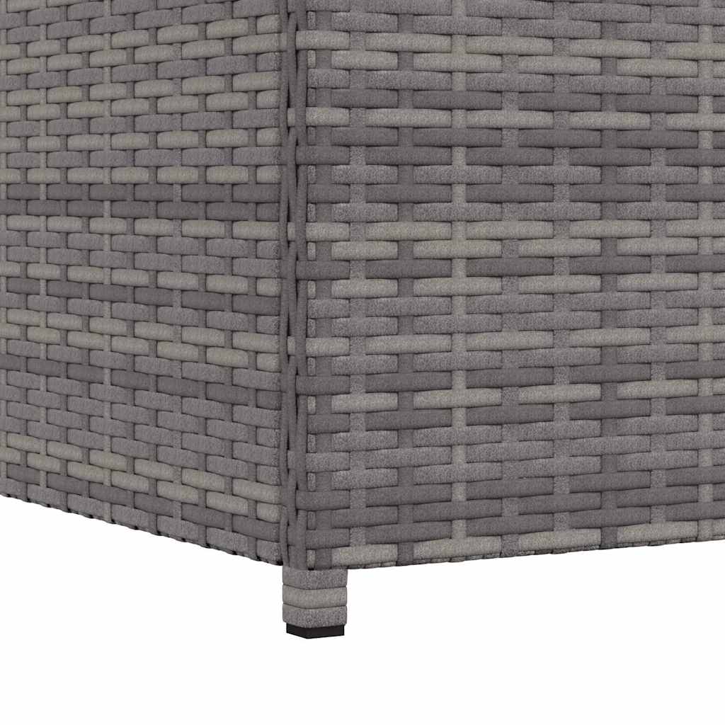Vrtna kutija za pohranu siva 120 x 50 x 60 cm od poliratana