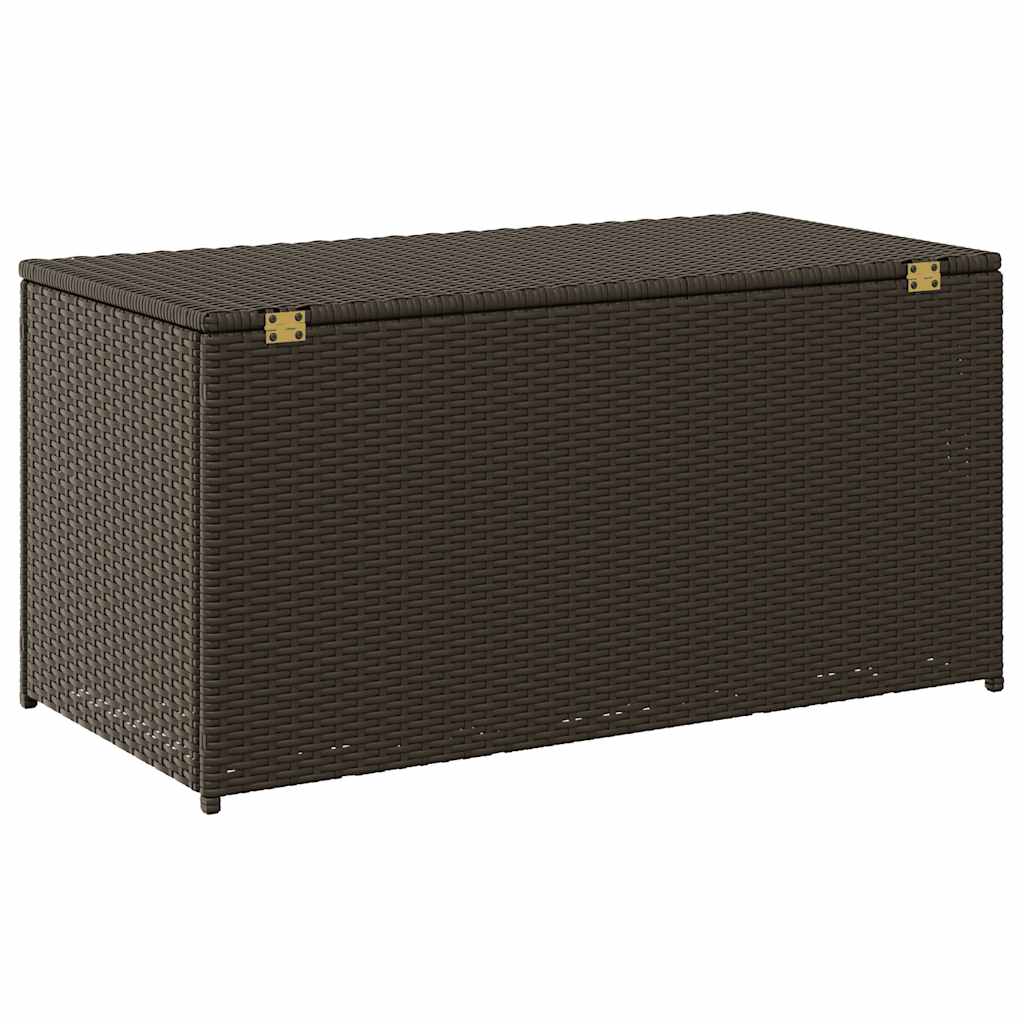 Vrtna kutija za pohranu od poliratana 100 x 50 x 50 cm smeđa