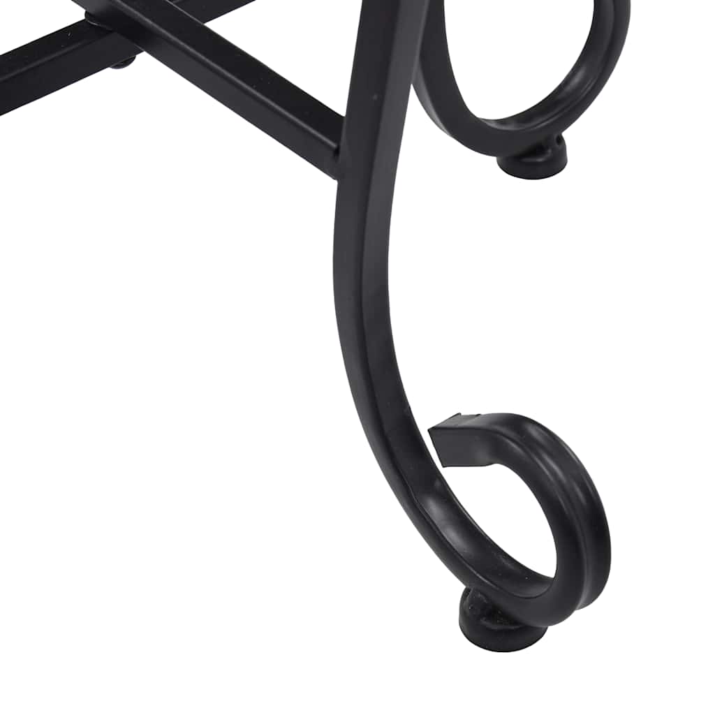 Stolići s mozaikom 3 kom terakota i bijeli keramički