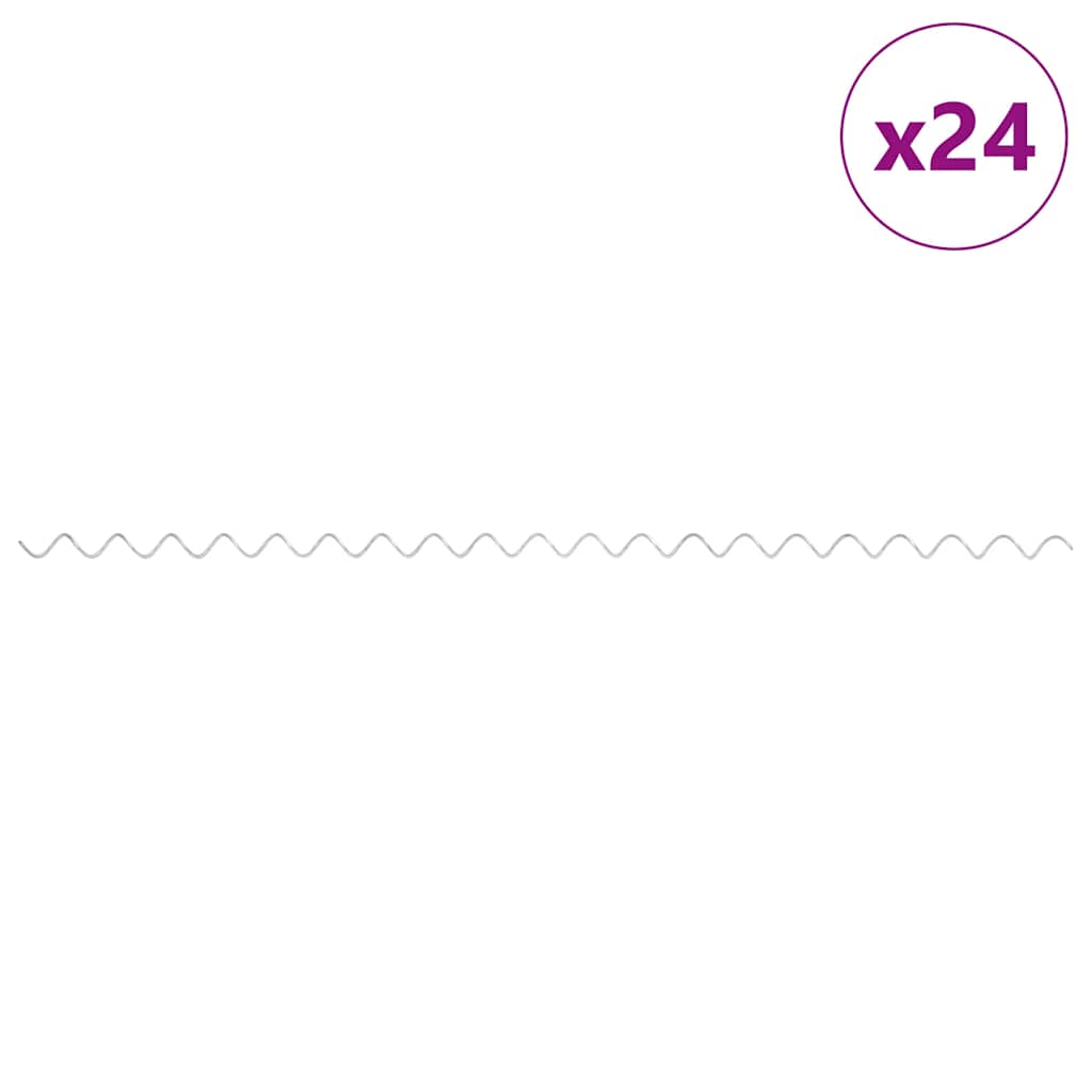 Gabionske spirale 24 kom od pocinčanog čelika 100 cm