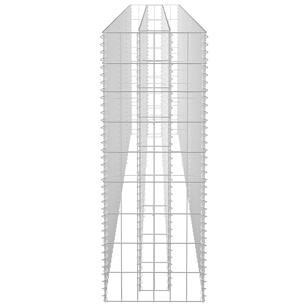 Gabionska sadilica od pocinčanog čelika 270 x 30 x 90 cm