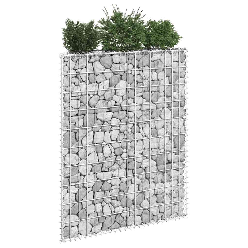 Trapezna gabionska gredica od pocinčanog čelika 80x20x100 cm