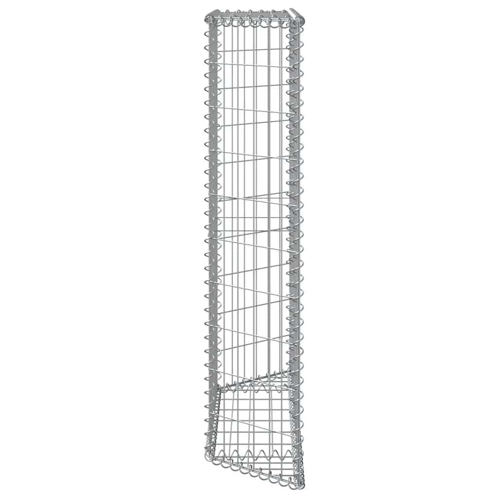 Trapezna gabionska gredica od pocinčanog čelika 100x20x100 cm