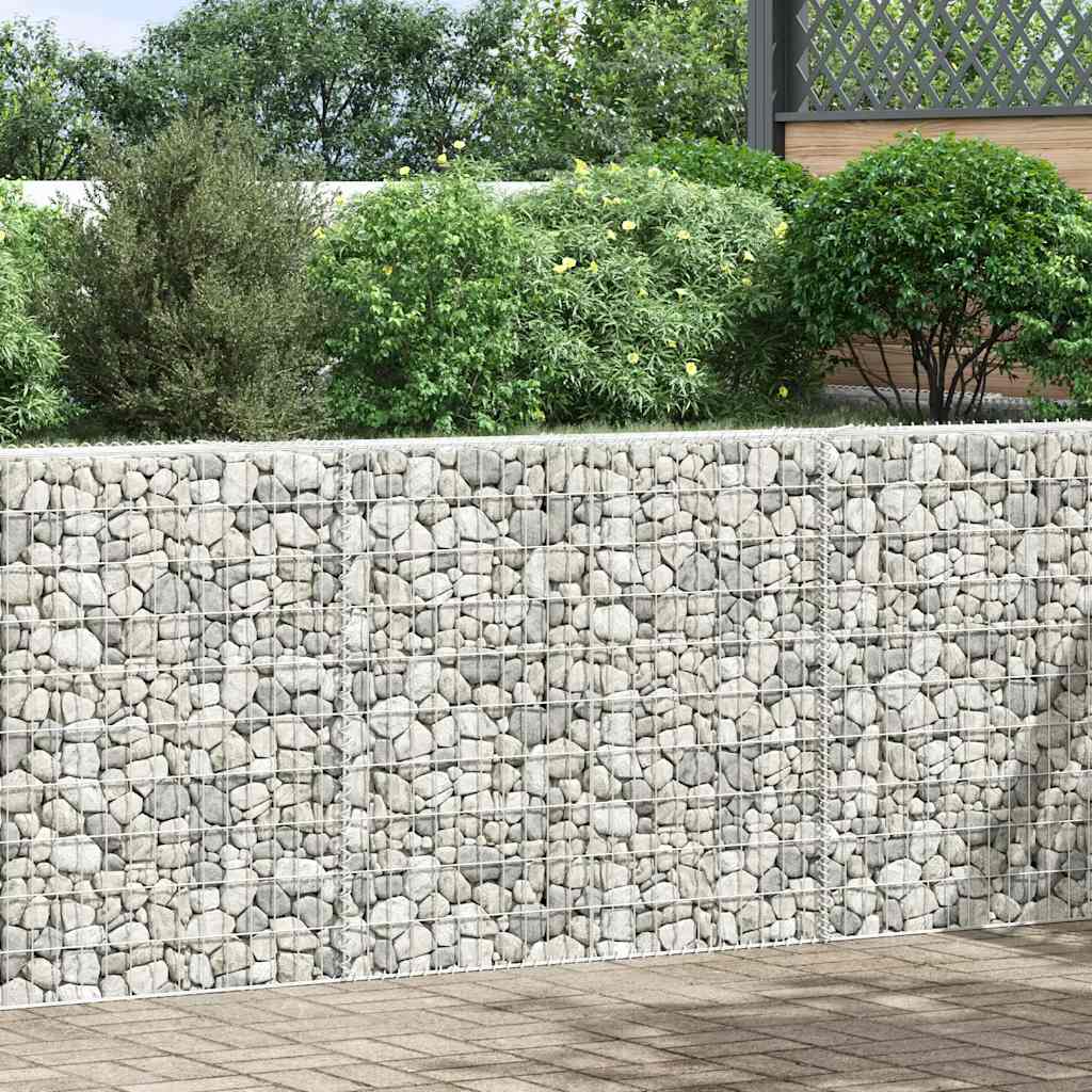 Trapezna gabionska gredica od pocinčanog čelika 150x20x100 cm