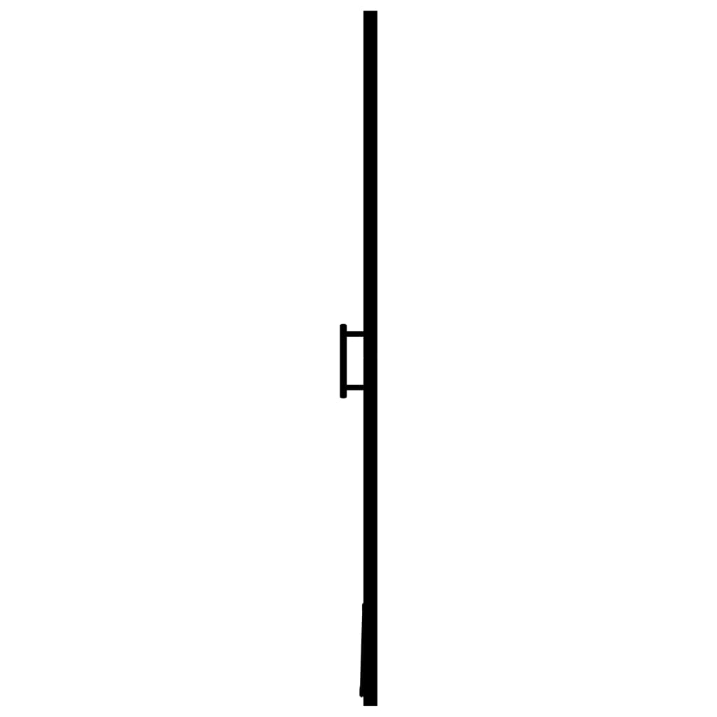 Vrata za tuš od kaljenog stakla 91 x 195 cm crna
