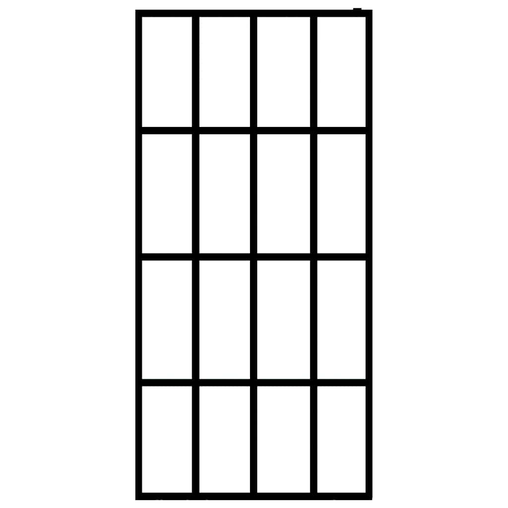 Pregrada za tuširanje od prozirnog kaljenog stakla 140 x 195 cm