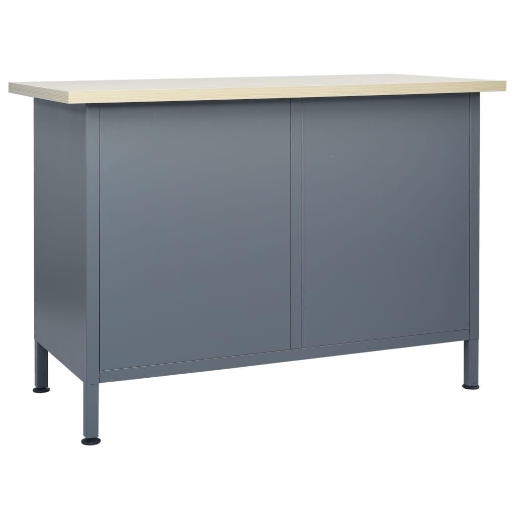 Radni stol crni 120 x 60 x 85 cm čelični