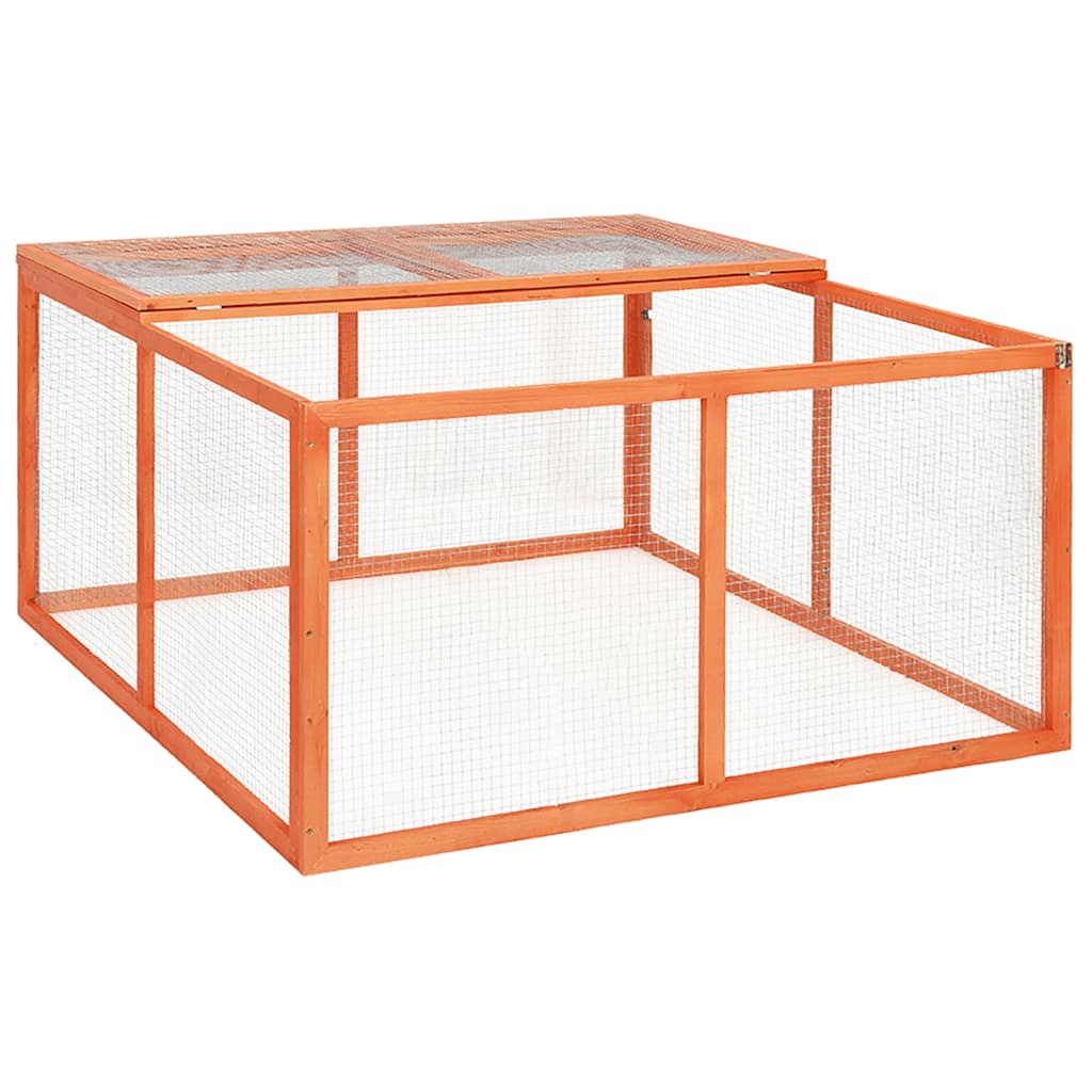 Kavez za zečeve 124 x 120 x 60 cm od masivne jelovine