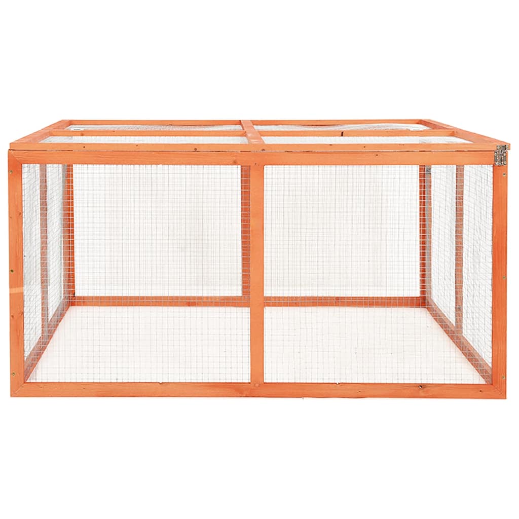 Kavez za zečeve 124 x 120 x 60 cm od masivne jelovine