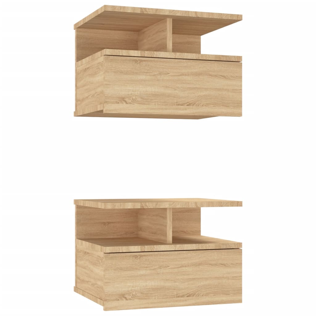 Viseći noćni ormarići 2 kom 40x31x27cm konstruirano drvo