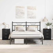 Noćni ormarići 2 kom crni 38 x 35 x 56 cm od konstruiranog drva