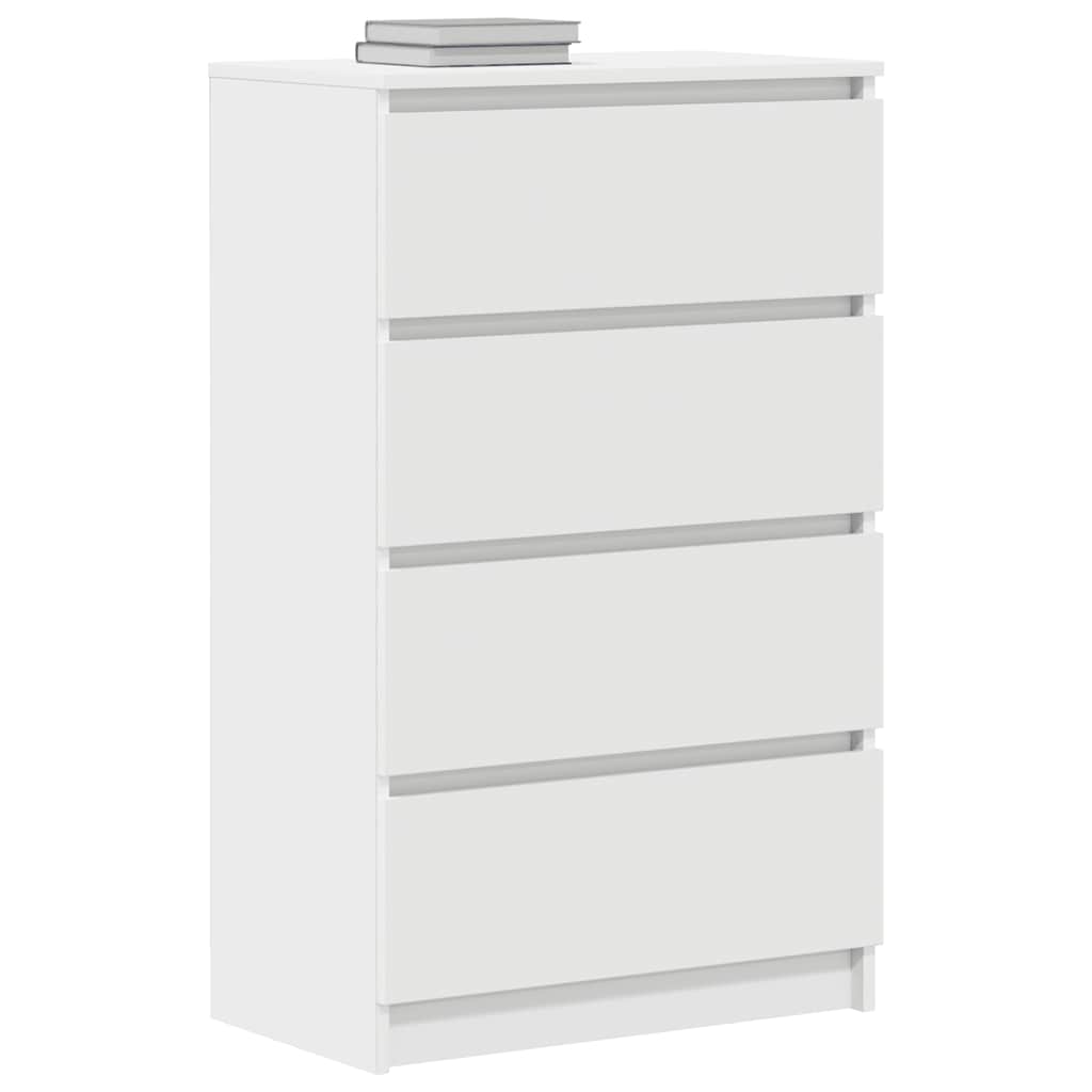 Komoda bijela 60 x 35 x 98,5 cm od konstruiranog drva