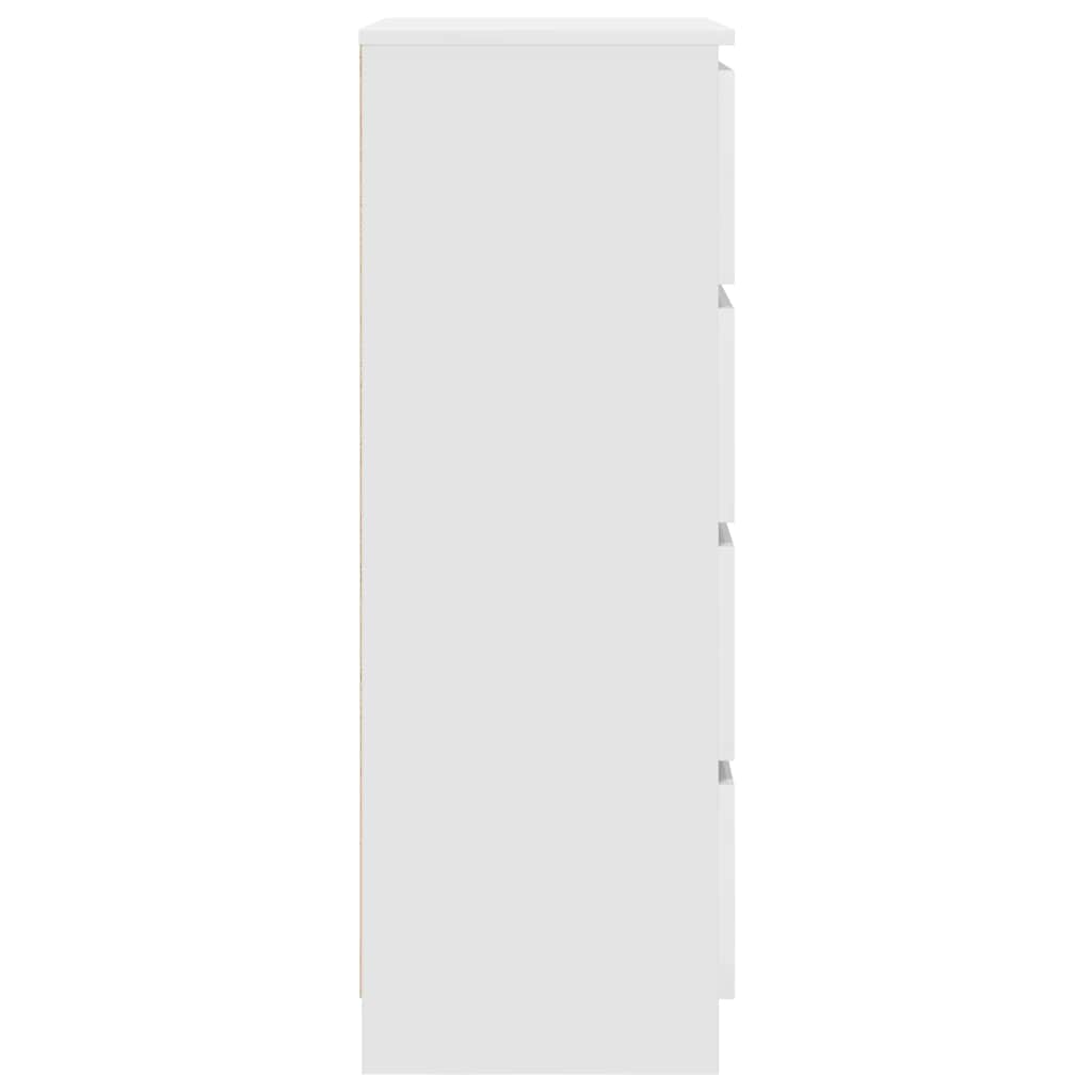 Komoda bijela 60 x 35 x 98,5 cm od konstruiranog drva