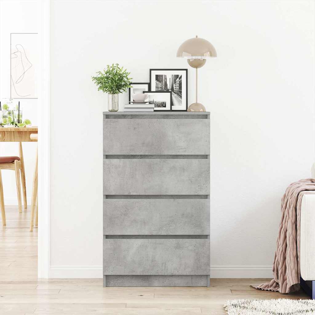Komoda siva boja betona 60 x 35 x 98,5 cm od konstruiranog drva