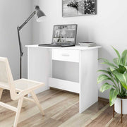 Radni stol bijeli 100 x 50 x 76 cm od konstruiranog drva