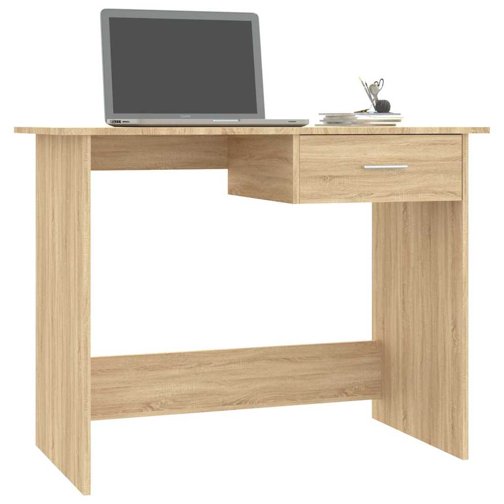 Radni stol boja hrasta sonome 100x50x76 cm konstruirano drvo Smeđa