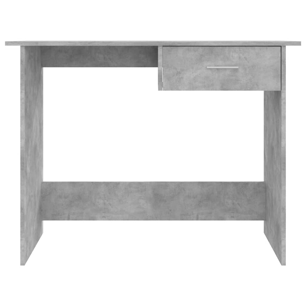 Radni stol siva boja betona 100 x 50 x 76 cm konstruirano drvo
