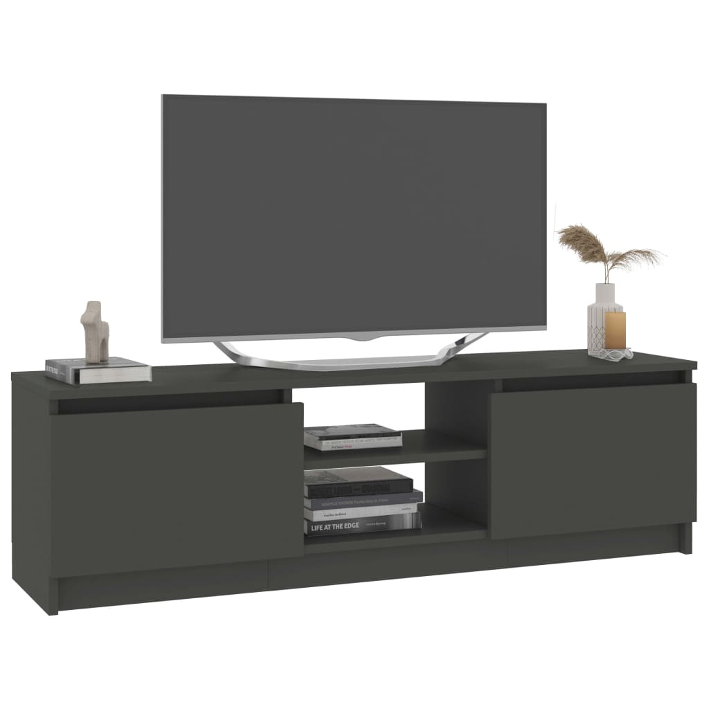TV ormarić sivi 120 x 30 x 35,5 cm od konstruiranog drva