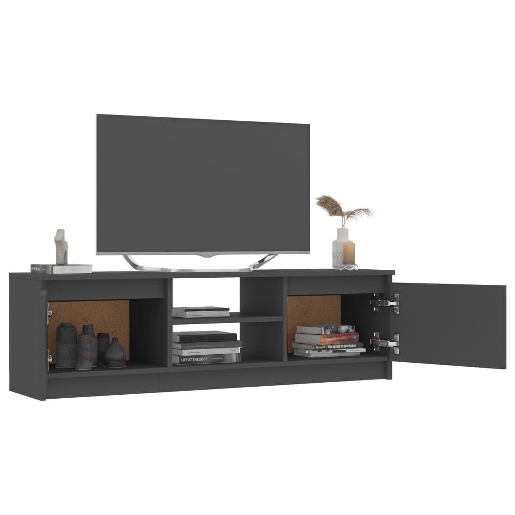 TV ormarić sivi 120 x 30 x 35,5 cm od konstruiranog drva