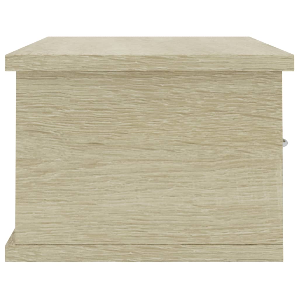 Zidna polica s ladicama boja hrasta 60 x 26 x 18,5 cm drvena