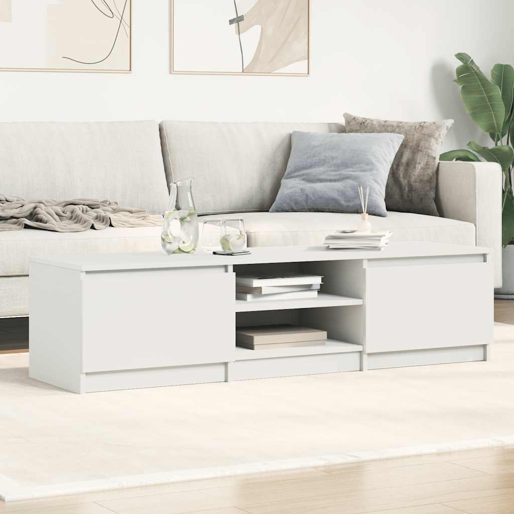 TV ormarić bijeli 140 x 40 x 35,5 cm od konstruiranog drva