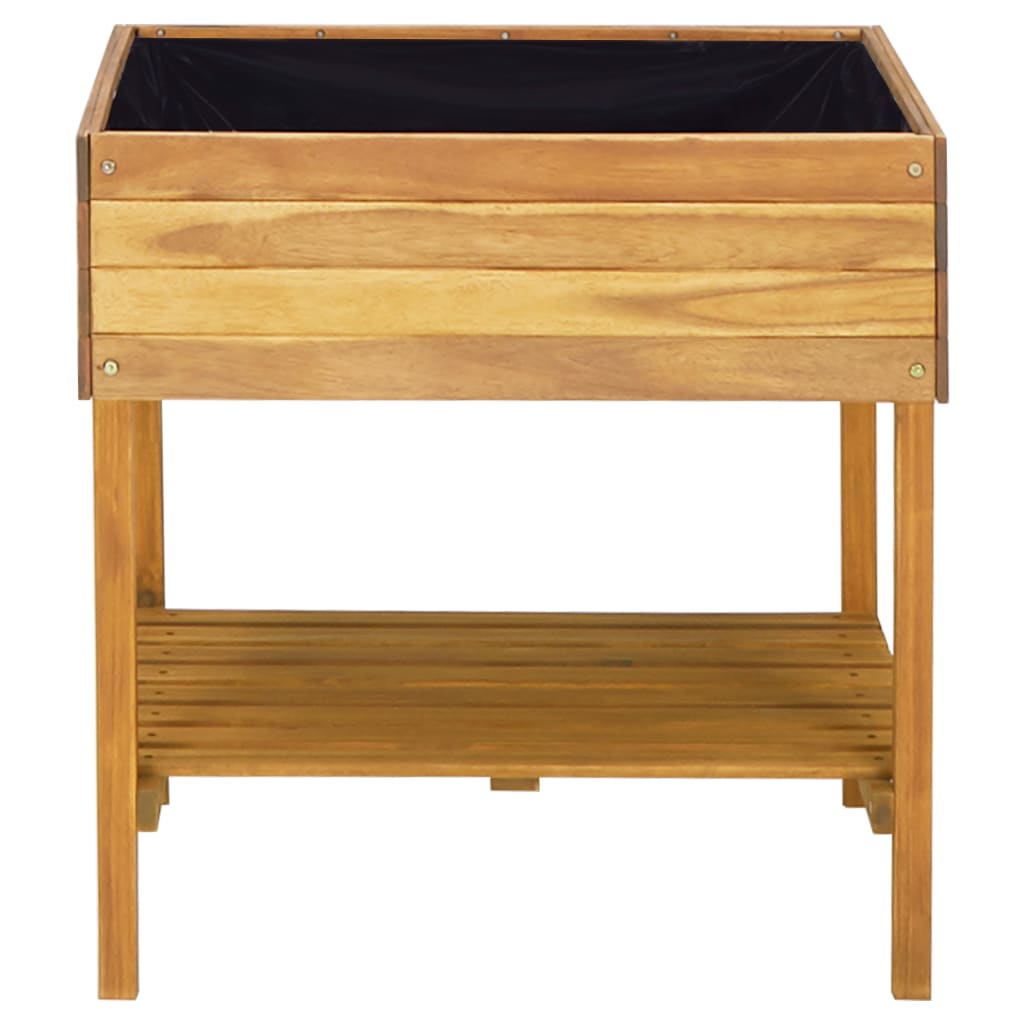 Povišena vrtna sadilica 78,5x58,5x78,5 cm od bagremovog drva