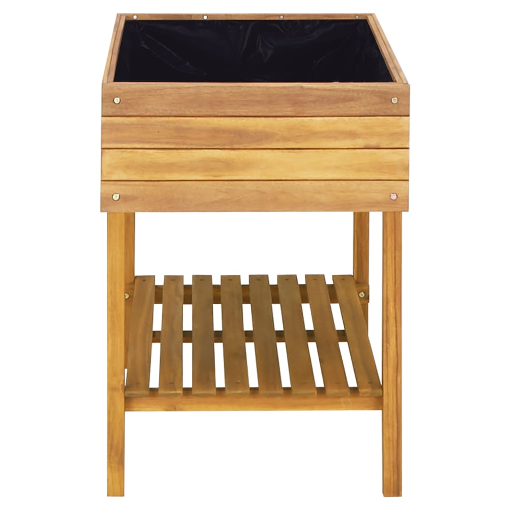 Povišena vrtna sadilica 78,5x58,5x78,5 cm od bagremovog drva