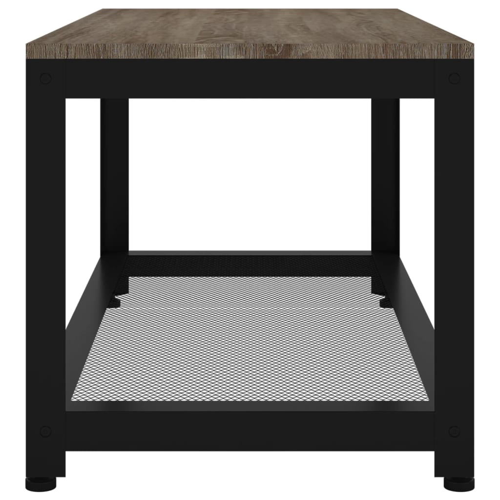 Stolić za kavu sivo-crni 90x45x45 cm MDF i željezo