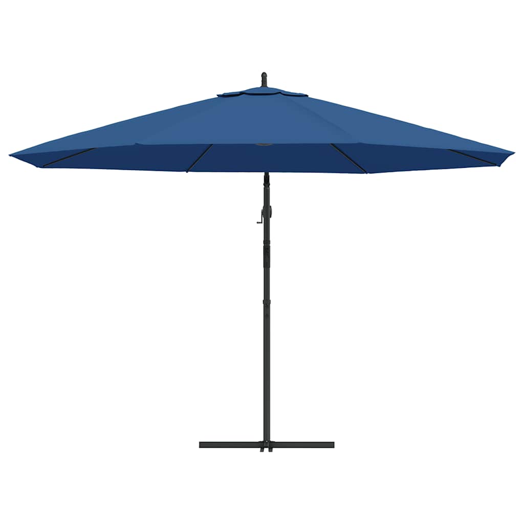 Konzolni vrtni suncobran s aluminijskim stupom 350 cm plavi