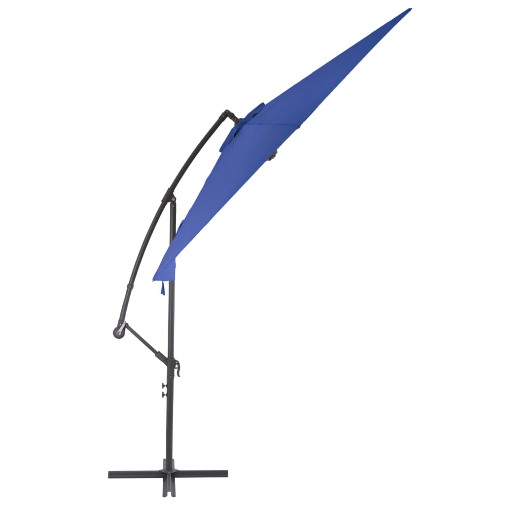 Konzolni vrtni suncobran s aluminijskim stupom 300 cm plavi