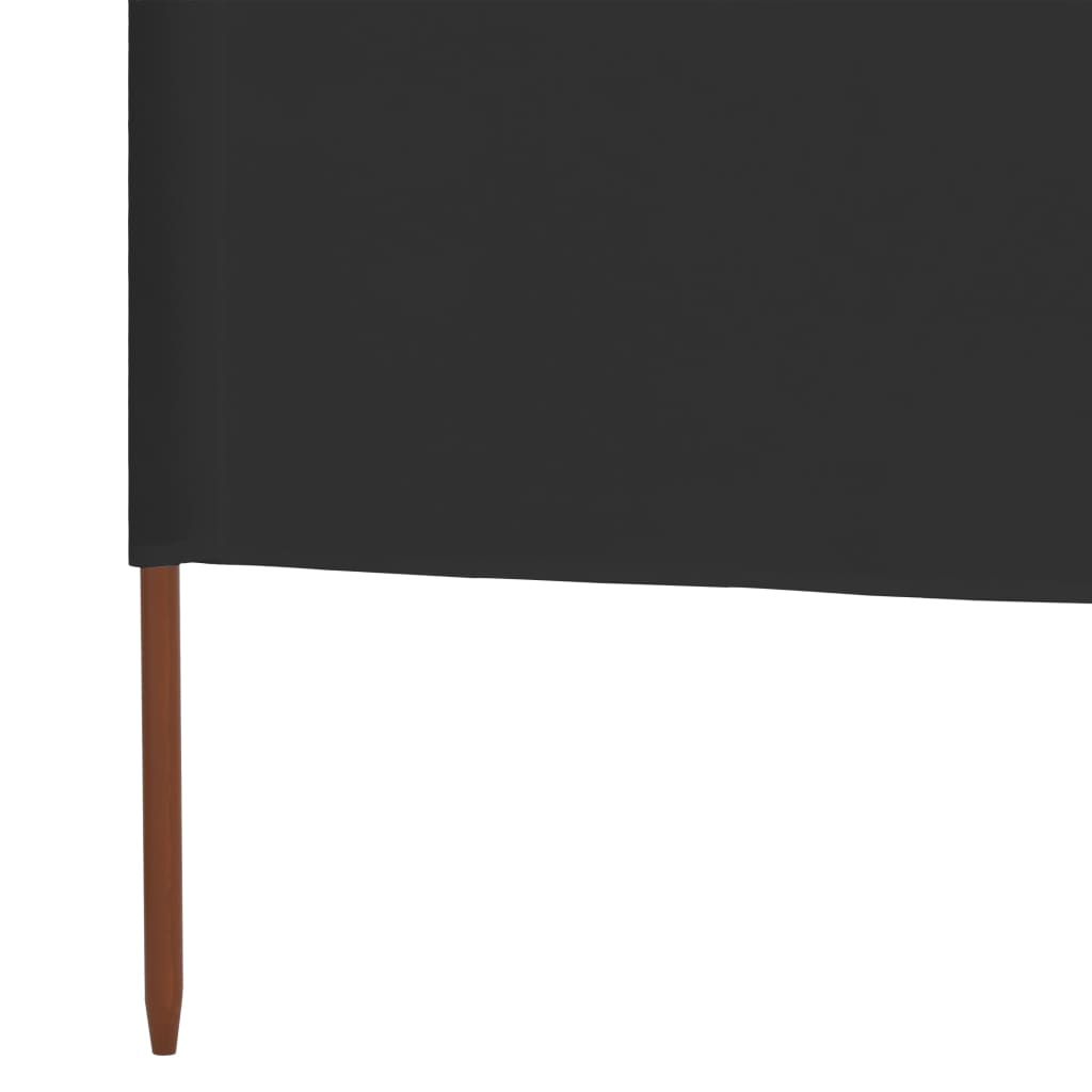Vjetrobran s 3 panela od tkanine 400 x 160 cm antracit