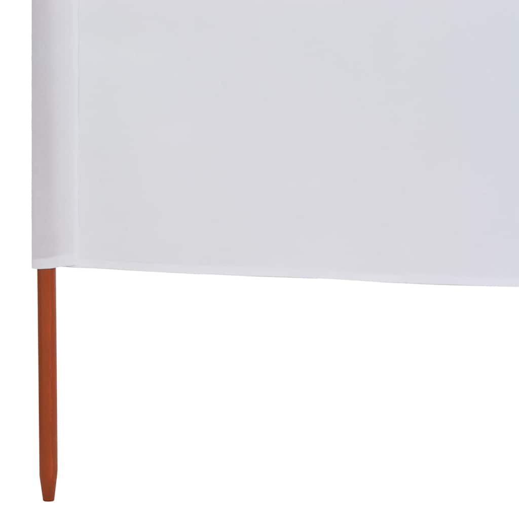 Vjetrobran sa 6 panela od tkanine 800 x 160 cm pješčano bijeli