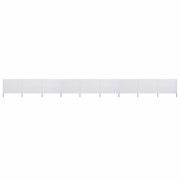 Vjetrobran s 9 panela od tkanine 1200 x 80 cm pješčano bijeli