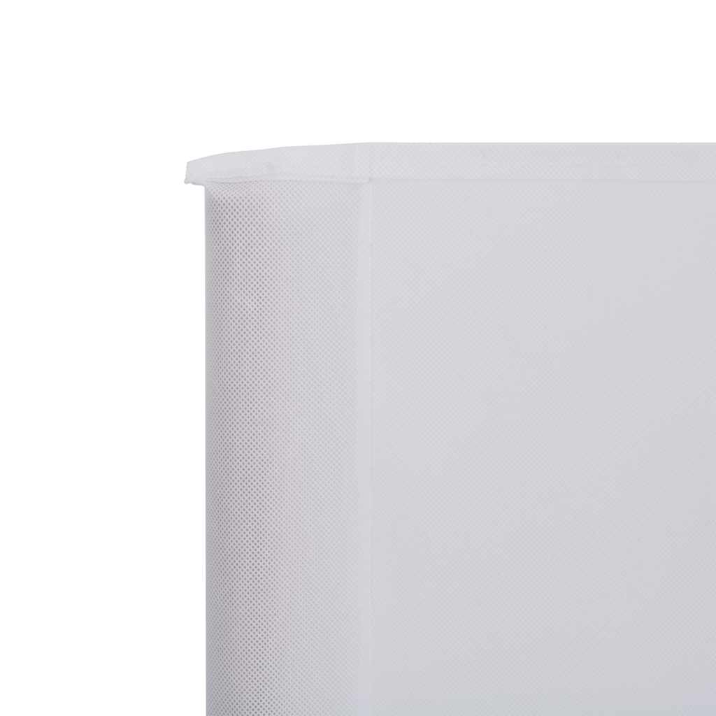 Vjetrobran s 9 panela od tkanine 1200 x 80 cm pješčano bijeli