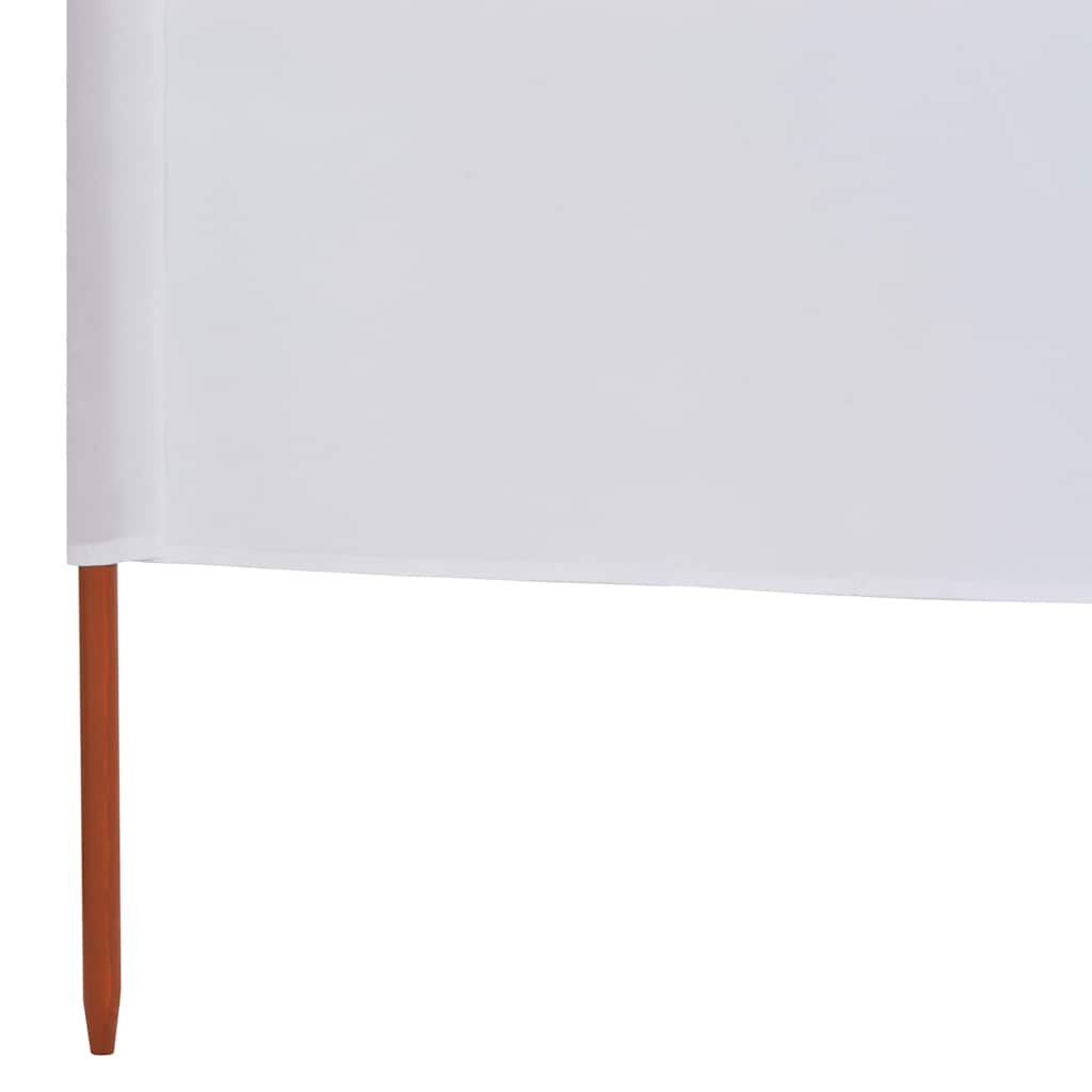 Vjetrobran s 9 panela od tkanine 1200 x 80 cm pješčano bijeli