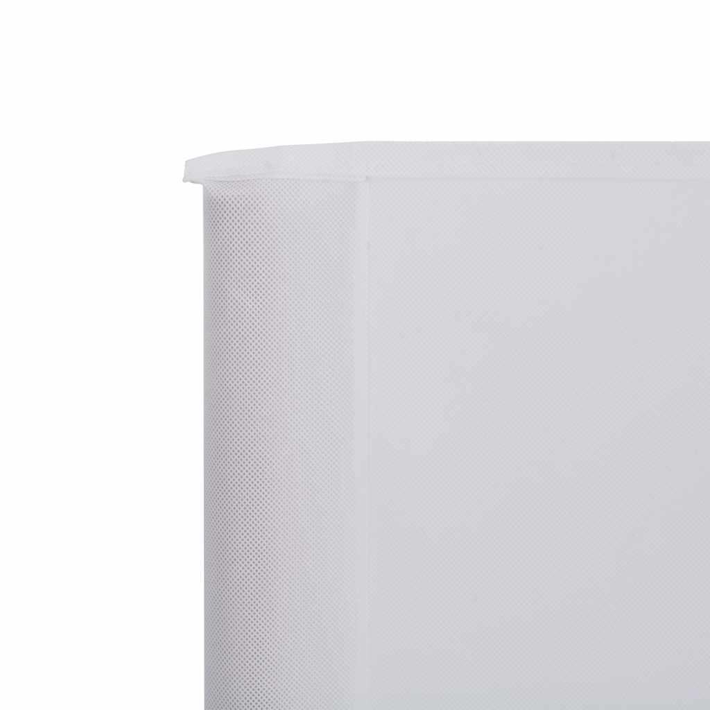 Vjetrobran s 9 panela od tkanine 1200 x 120 cm pješčano bijeli