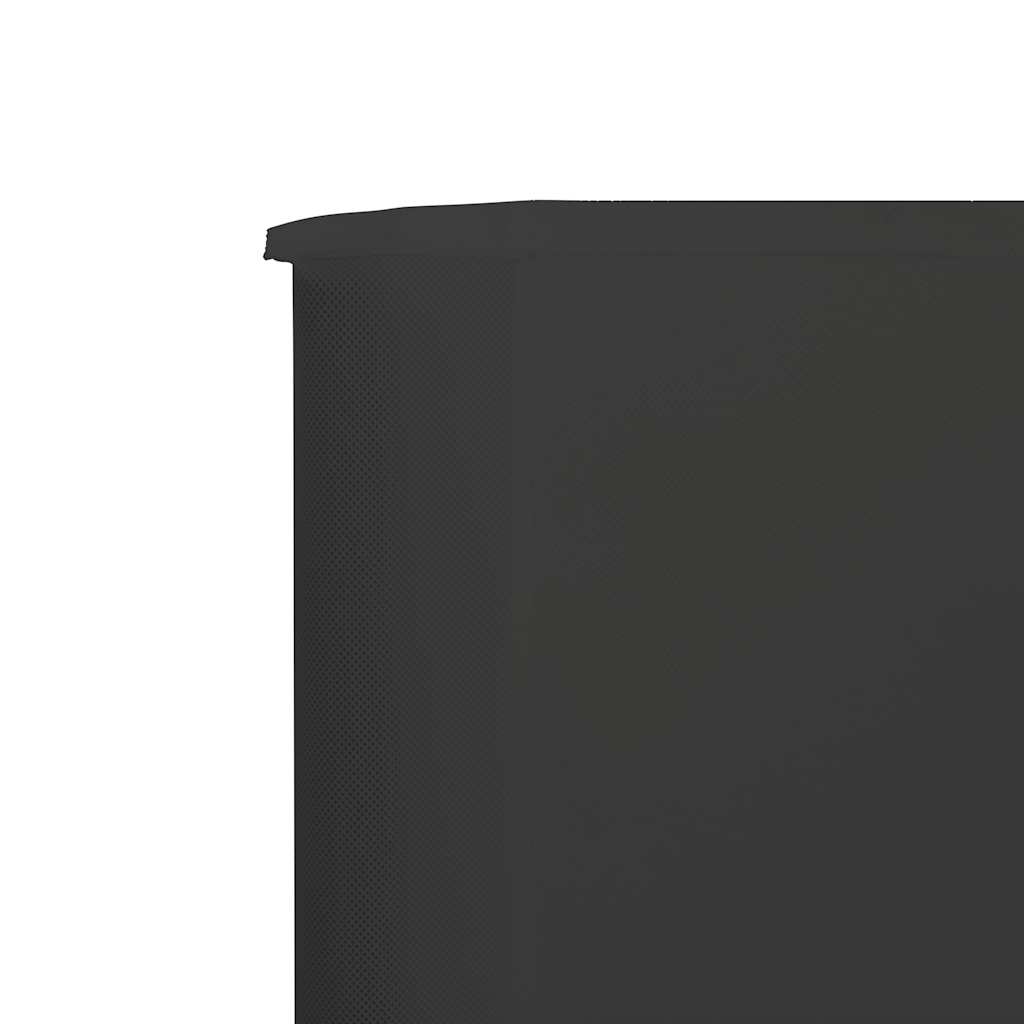 Vjetrobran s 9 panela od tkanine 1200 x 120 cm antracit