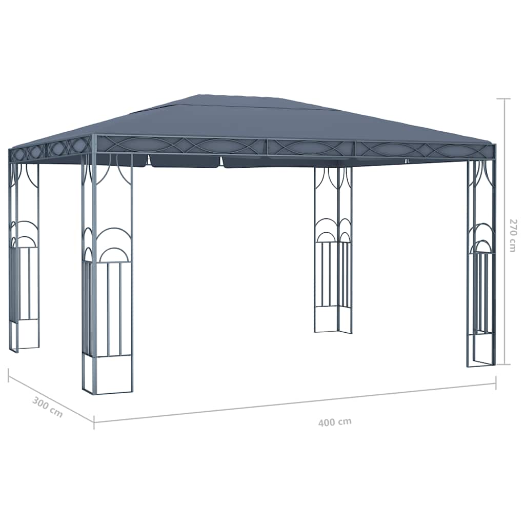 Sjenica 400 x 300 cm antracit