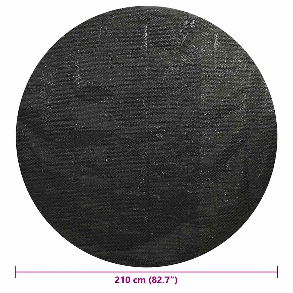 Pokrivač za bazen crni 210 cm PE