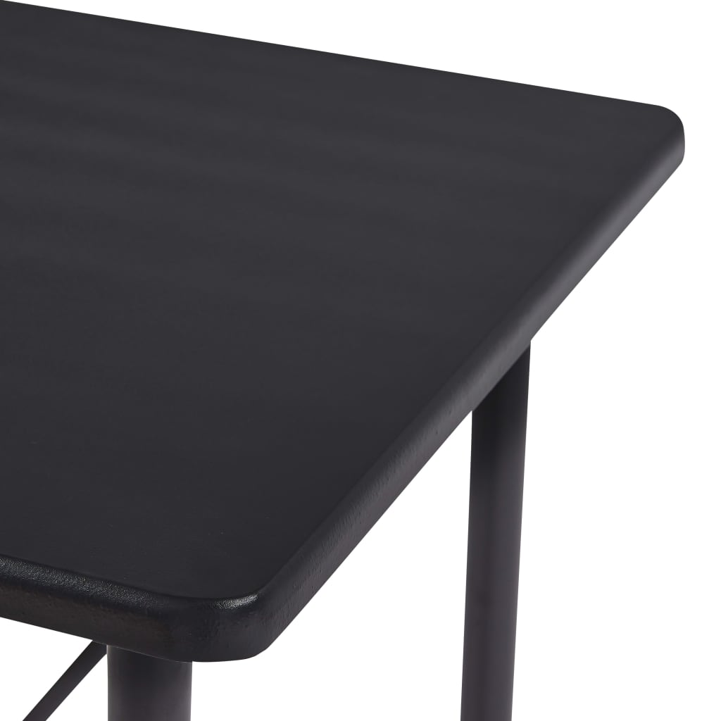 Barski stol crni 120 x 60 x 110 cm MDF