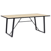 Blagovaonski stol boja hrasta 200 x 100 x 75 cm MDF