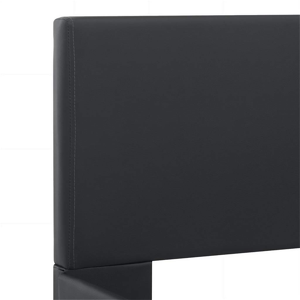 Okvir za krevet od umjetne kože s LED svjetlom crni 120x200 cm