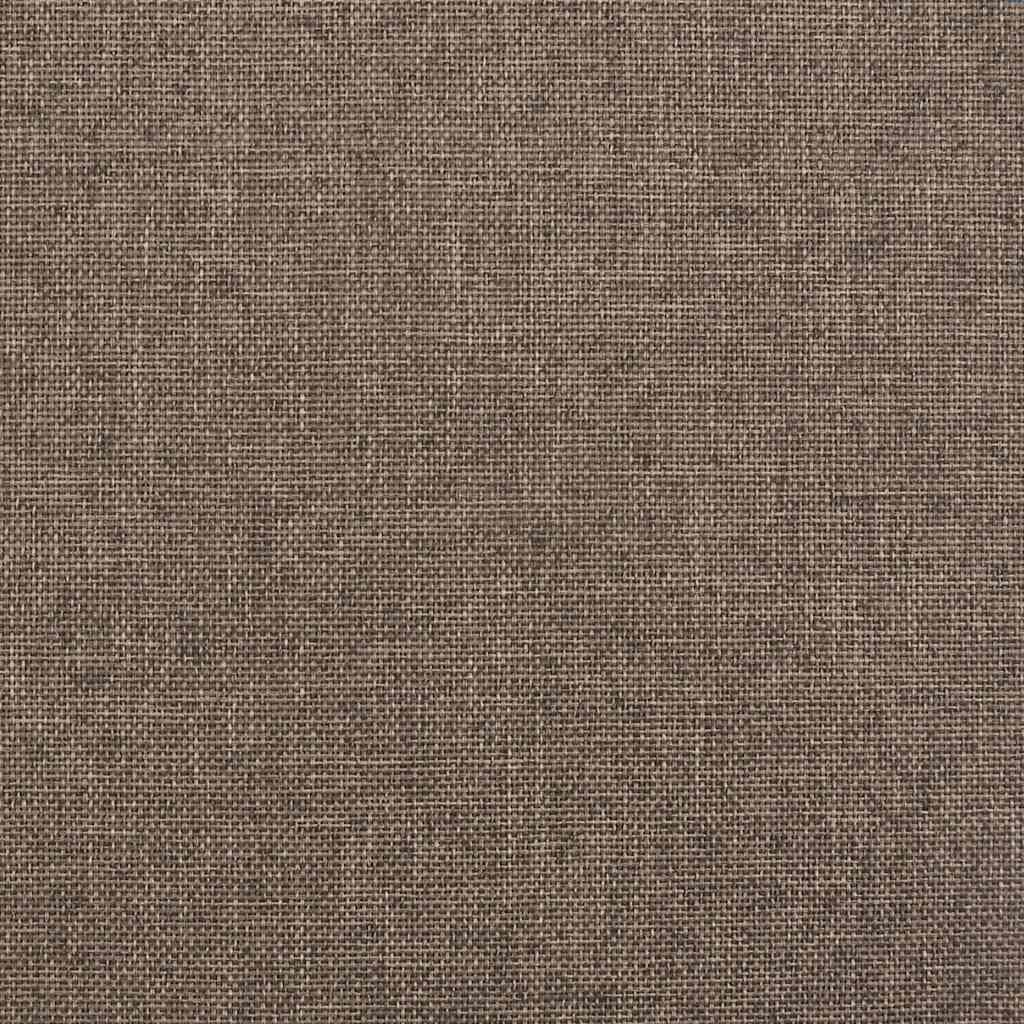 Hidraulični okvir za krevet LED od tkanine smeđesivi 140x200 cm