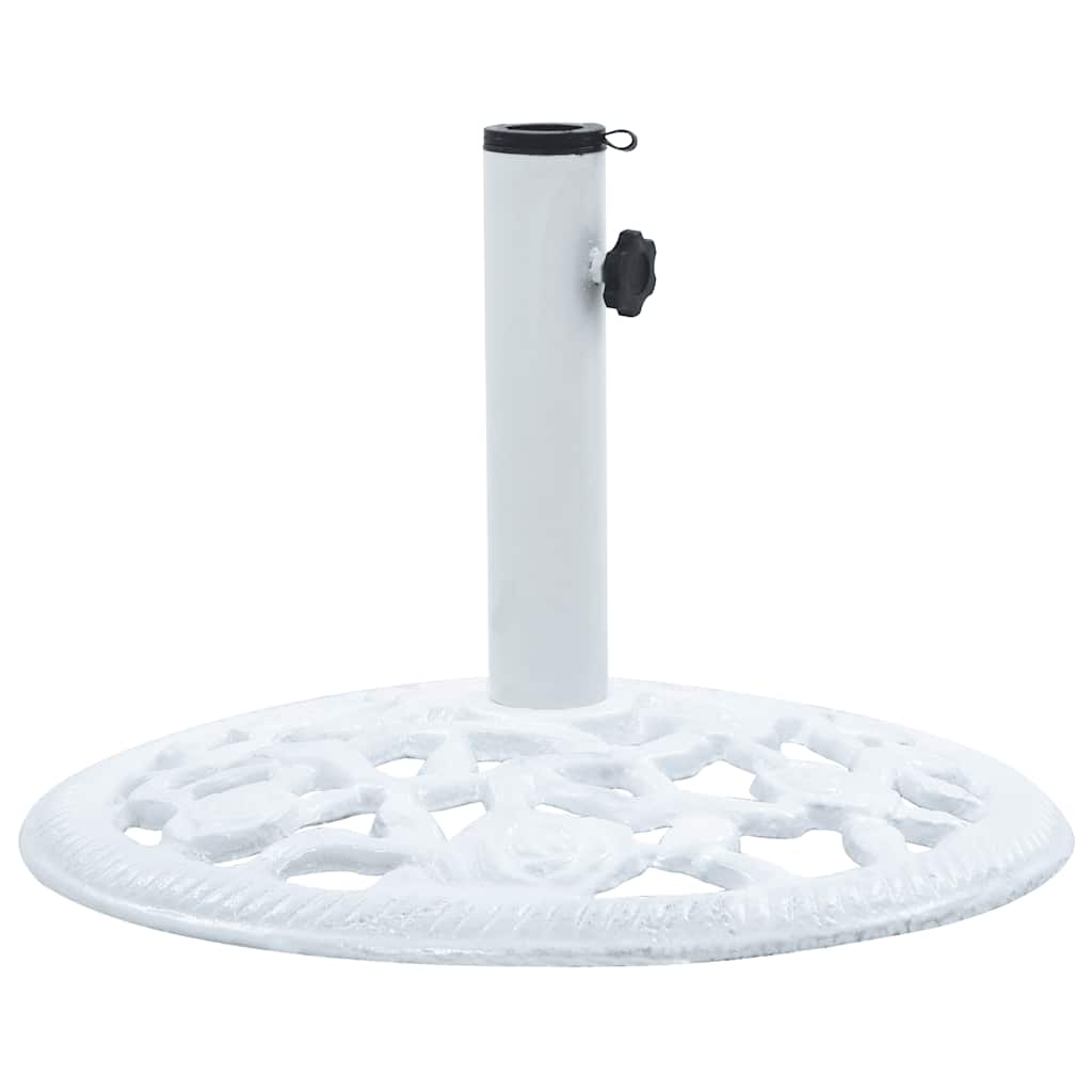 Stalak za suncobran bijeli 12 kg 48 cm od lijevanog željeza