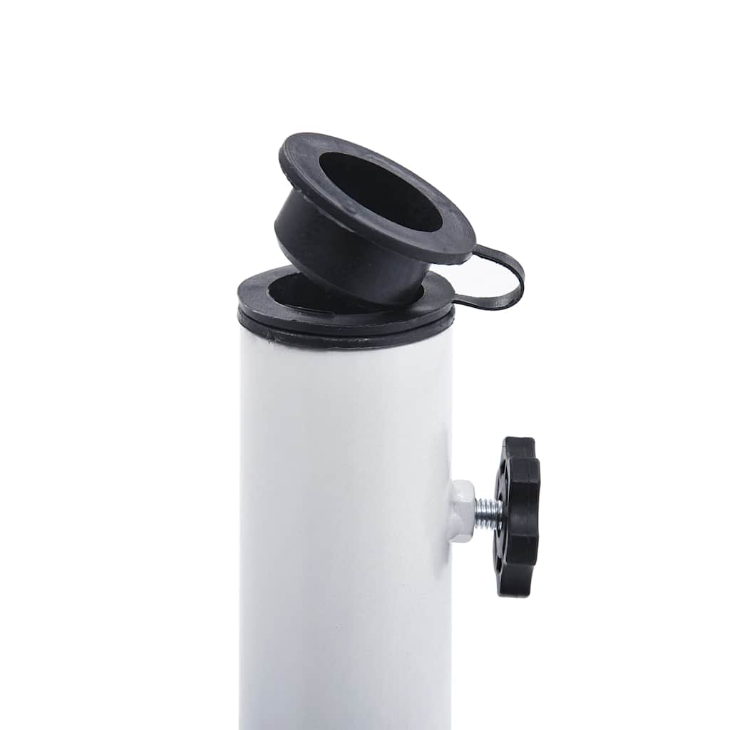 Stalak za suncobran bijeli 9 kg 40 cm od lijevanog željeza