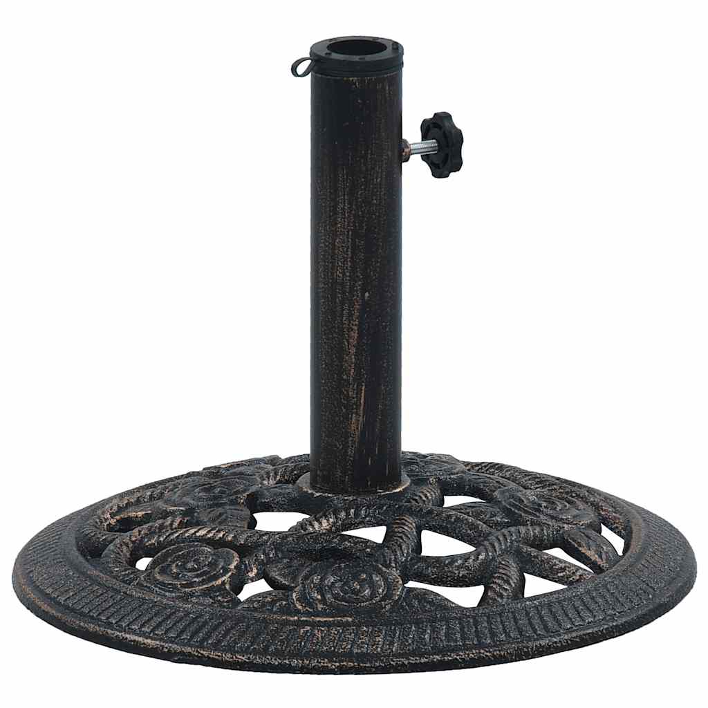 Stalak za suncobran crni/brončani 9 kg 40 cm lijevano željezo